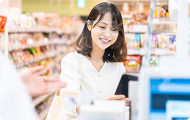 レジ業務支援の様子